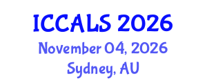 International Conference on Communication and Linguistics Studies (ICCALS) November 04, 2026 - Sydney, Australia International Conference on Communication and Linguistics Studies (ICCALS) November 04, 2026 - Sydney, Australia