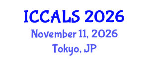 International Conference on Communication and Linguistics Studies (ICCALS) November 11, 2026 - Tokyo, Japan International Conference on Communication and Linguistics Studies (ICCALS) November 11, 2026 - Tokyo, Japan
