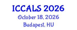 International Conference on Communication and Linguistics Studies (ICCALS) October 18, 2026 - Budapest, Hungary International Conference on Communication and Linguistics Studies (ICCALS) October 18, 2026 - Budapest, Hungary