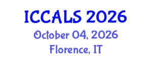 International Conference on Communication and Linguistics Studies (ICCALS) October 04, 2026 - Florence, Italy International Conference on Communication and Linguistics Studies (ICCALS) October 04, 2026 - Florence, Italy