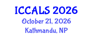 International Conference on Communication and Linguistics Studies (ICCALS) October 21, 2026 - Kathmandu, Nepal International Conference on Communication and Linguistics Studies (ICCALS) October 21, 2026 - Kathmandu, Nepal
