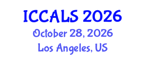 International Conference on Communication and Linguistics Studies (ICCALS) October 28, 2026 - Los Angeles, United States International Conference on Communication and Linguistics Studies (ICCALS) October 28, 2026 - Los Angeles, United States