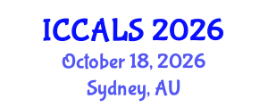 International Conference on Communication and Linguistics Studies (ICCALS) October 18, 2026 - Sydney, Australia International Conference on Communication and Linguistics Studies (ICCALS) October 18, 2026 - Sydney, Australia