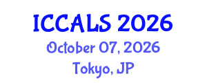 International Conference on Communication and Linguistics Studies (ICCALS) October 07, 2026 - Tokyo, Japan International Conference on Communication and Linguistics Studies (ICCALS) October 07, 2026 - Tokyo, Japan
