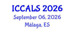 International Conference on Communication and Linguistics Studies (ICCALS) September 06, 2026 - Málaga, Spain International Conference on Communication and Linguistics Studies (ICCALS) September 06, 2026 - Málaga, Spain