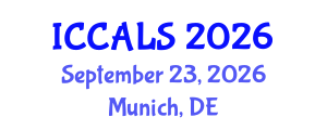 International Conference on Communication and Linguistics Studies (ICCALS) September 23, 2026 - Munich, Germany International Conference on Communication and Linguistics Studies (ICCALS) September 23, 2026 - Munich, Germany