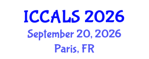 International Conference on Communication and Linguistics Studies (ICCALS) September 20, 2026 - Paris, France International Conference on Communication and Linguistics Studies (ICCALS) September 20, 2026 - Paris, France