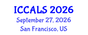 International Conference on Communication and Linguistics Studies (ICCALS) September 27, 2026 - San Francisco, United States International Conference on Communication and Linguistics Studies (ICCALS) September 27, 2026 - San Francisco, United States