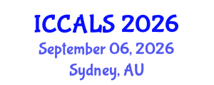 International Conference on Communication and Linguistics Studies (ICCALS) September 06, 2026 - Sydney, Australia International Conference on Communication and Linguistics Studies (ICCALS) September 06, 2026 - Sydney, Australia