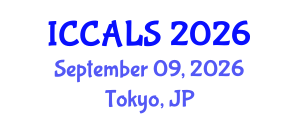 International Conference on Communication and Linguistics Studies (ICCALS) September 09, 2026 - Tokyo, Japan International Conference on Communication and Linguistics Studies (ICCALS) September 09, 2026 - Tokyo, Japan