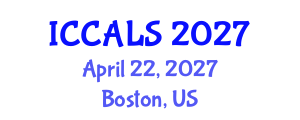 International Conference on Communication and Linguistics Studies (ICCALS) April 22, 2027 - Boston, United States International Conference on Communication and Linguistics Studies (ICCALS) April 22, 2027 - Boston, United States