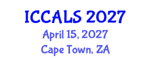 International Conference on Communication and Linguistics Studies (ICCALS) April 15, 2027 - Cape Town, South Africa International Conference on Communication and Linguistics Studies (ICCALS) April 15, 2027 - Cape Town, South Africa