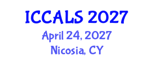 International Conference on Communication and Linguistics Studies (ICCALS) April 24, 2027 - Nicosia, Cyprus International Conference on Communication and Linguistics Studies (ICCALS) April 24, 2027 - Nicosia, Cyprus