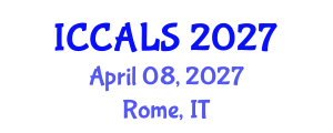 International Conference on Communication and Linguistics Studies (ICCALS) April 08, 2027 - Rome, Italy International Conference on Communication and Linguistics Studies (ICCALS) April 08, 2027 - Rome, Italy