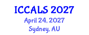 International Conference on Communication and Linguistics Studies (ICCALS) April 24, 2027 - Sydney, Australia International Conference on Communication and Linguistics Studies (ICCALS) April 24, 2027 - Sydney, Australia