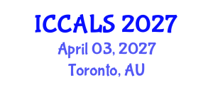 International Conference on Communication and Linguistics Studies (ICCALS) April 03, 2027 - Toronto, Australia International Conference on Communication and Linguistics Studies (ICCALS) April 03, 2027 - Toronto, Australia