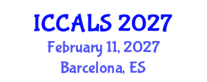International Conference on Communication and Linguistics Studies (ICCALS) February 11, 2027 - Barcelona, Spain International Conference on Communication and Linguistics Studies (ICCALS) February 11, 2027 - Barcelona, Spain