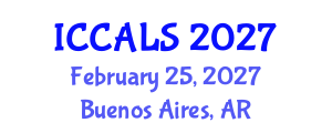 International Conference on Communication and Linguistics Studies (ICCALS) February 25, 2027 - Buenos Aires, Argentina International Conference on Communication and Linguistics Studies (ICCALS) February 25, 2027 - Buenos Aires, Argentina