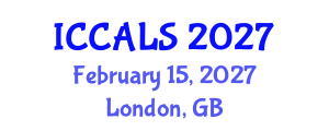 International Conference on Communication and Linguistics Studies (ICCALS) February 15, 2027 - London, United Kingdom International Conference on Communication and Linguistics Studies (ICCALS) February 15, 2027 - London, United Kingdom