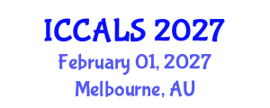 International Conference on Communication and Linguistics Studies (ICCALS) February 01, 2027 - Melbourne, Australia International Conference on Communication and Linguistics Studies (ICCALS) February 01, 2027 - Melbourne, Australia