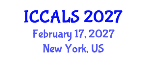 International Conference on Communication and Linguistics Studies (ICCALS) February 17, 2027 - New York, United States International Conference on Communication and Linguistics Studies (ICCALS) February 17, 2027 - New York, United States