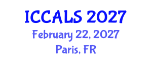 International Conference on Communication and Linguistics Studies (ICCALS) February 22, 2027 - Paris, France International Conference on Communication and Linguistics Studies (ICCALS) February 22, 2027 - Paris, France