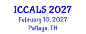 International Conference on Communication and Linguistics Studies (ICCALS) February 10, 2027 - Pattaya, Thailand International Conference on Communication and Linguistics Studies (ICCALS) February 10, 2027 - Pattaya, Thailand