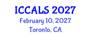 International Conference on Communication and Linguistics Studies (ICCALS) February 10, 2027 - Toronto, Canada International Conference on Communication and Linguistics Studies (ICCALS) February 10, 2027 - Toronto, Canada