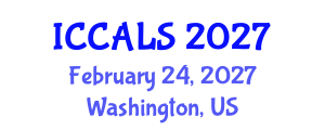 International Conference on Communication and Linguistics Studies (ICCALS) February 24, 2027 - Washington, United States International Conference on Communication and Linguistics Studies (ICCALS) February 24, 2027 - Washington, United States