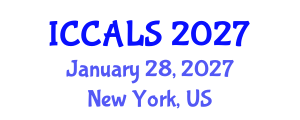 International Conference on Communication and Linguistics Studies (ICCALS) January 28, 2027 - New York, United States International Conference on Communication and Linguistics Studies (ICCALS) January 28, 2027 - New York, United States