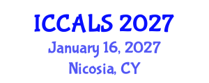International Conference on Communication and Linguistics Studies (ICCALS) January 16, 2027 - Nicosia, Cyprus International Conference on Communication and Linguistics Studies (ICCALS) January 16, 2027 - Nicosia, Cyprus