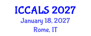 International Conference on Communication and Linguistics Studies (ICCALS) January 18, 2027 - Rome, Italy