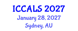 International Conference on Communication and Linguistics Studies (ICCALS) January 28, 2027 - Sydney, Australia International Conference on Communication and Linguistics Studies (ICCALS) January 28, 2027 - Sydney, Australia