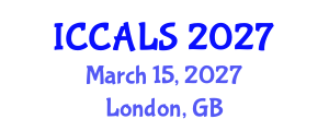 International Conference on Communication and Linguistics Studies (ICCALS) March 15, 2027 - London, United Kingdom International Conference on Communication and Linguistics Studies (ICCALS) March 15, 2027 - London, United Kingdom