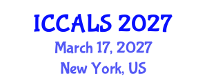 International Conference on Communication and Linguistics Studies (ICCALS) March 17, 2027 - New York, United States International Conference on Communication and Linguistics Studies (ICCALS) March 17, 2027 - New York, United States