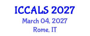 International Conference on Communication and Linguistics Studies (ICCALS) March 04, 2027 - Rome, Italy International Conference on Communication and Linguistics Studies (ICCALS) March 04, 2027 - Rome, Italy