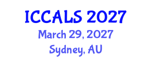 International Conference on Communication and Linguistics Studies (ICCALS) March 29, 2027 - Sydney, Australia International Conference on Communication and Linguistics Studies (ICCALS) March 29, 2027 - Sydney, Australia