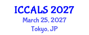 International Conference on Communication and Linguistics Studies (ICCALS) March 25, 2027 - Tokyo, Japan International Conference on Communication and Linguistics Studies (ICCALS) March 25, 2027 - Tokyo, Japan