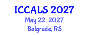 International Conference on Communication and Linguistics Studies (ICCALS) May 22, 2027 - Belgrade, Serbia International Conference on Communication and Linguistics Studies (ICCALS) May 22, 2027 - Belgrade, Serbia