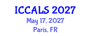 International Conference on Communication and Linguistics Studies (ICCALS) May 17, 2027 - Paris, France International Conference on Communication and Linguistics Studies (ICCALS) May 17, 2027 - Paris, France