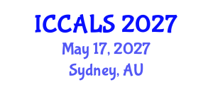 International Conference on Communication and Linguistics Studies (ICCALS) May 17, 2027 - Sydney, Australia International Conference on Communication and Linguistics Studies (ICCALS) May 17, 2027 - Sydney, Australia