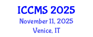 International Conference on Communication and Media Studies (ICCMS) November 11, 2025 - Venice, Italy