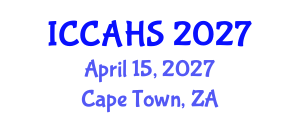 International Conference on Communication, Arts and Human Sciences (ICCAHS) April 15, 2027 - Cape Town, South Africa International Conference on Communication, Arts and Human Sciences (ICCAHS) April 15, 2027 - Cape Town, South Africa