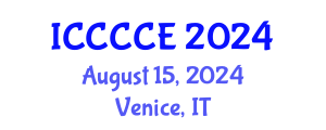 International Conference on Communication, Control and Computer Engineering (ICCCCE) August 15, 2024 - Venice, Italy