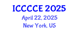 International Conference on Communication, Control and Computer Engineering (ICCCCE) April 22, 2025 - New York, United States