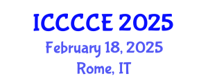 International Conference on Communication, Control and Computer Engineering (ICCCCE) February 18, 2025 - Rome, Italy