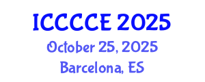 International Conference on Communication, Control and Computer Engineering (ICCCCE) October 25, 2025 - Barcelona, Spain