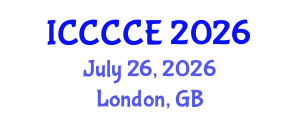 International Conference on Communication, Control and Computer Engineering (ICCCCE) July 26, 2026 - London, United Kingdom