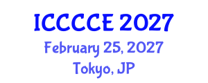 International Conference on Communication, Control and Computer Engineering (ICCCCE) February 25, 2027 - Tokyo, Japan International Conference on Communication, Control and Computer Engineering (ICCCCE) February 25, 2027 - Tokyo, Japan