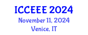 International Conference on Communication, Electrical and Electronics Engineering (ICCEEE) November 11, 2024 - Venice, Italy